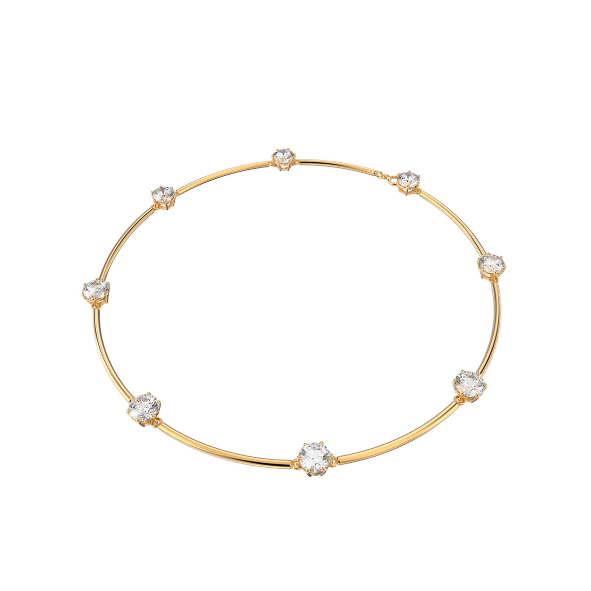 Swarovski Crystal and Shiny Gold Constella Necklace